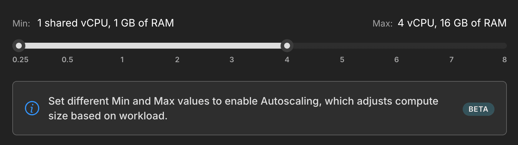 Autoscaling control